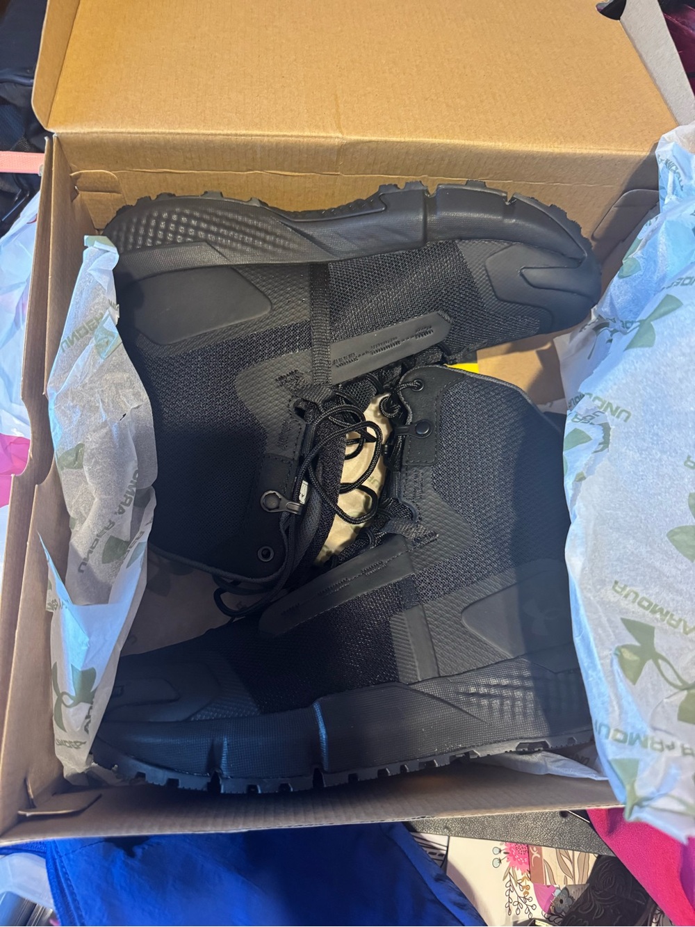 Under Armour Women's Charged Valsetz Tactical Boots BLACK